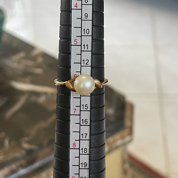 Mikimoto Pearl ring in 14k yellow gold - Picture 10 of 11